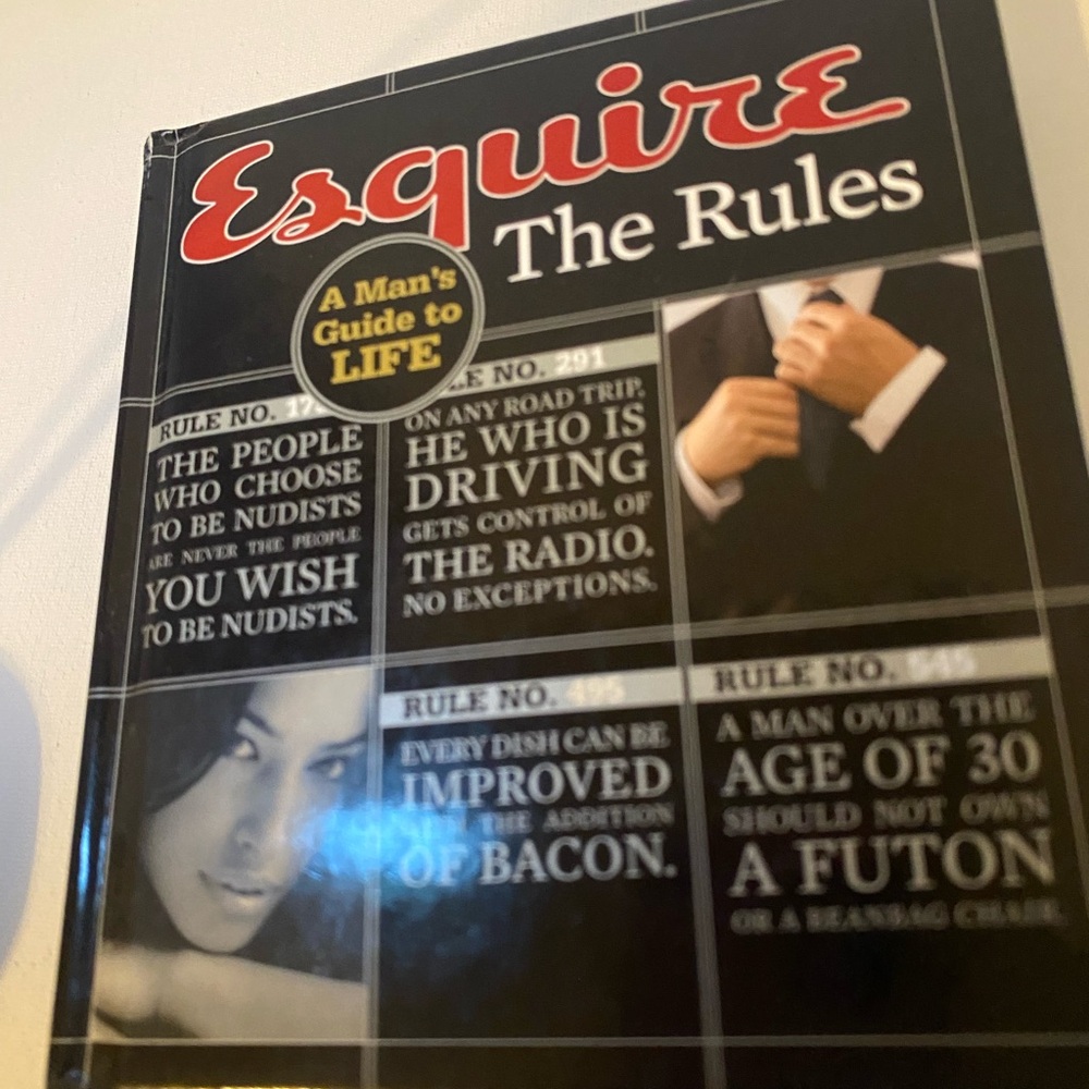 Source Unknown Esquire The Rules Black Red Book Cover